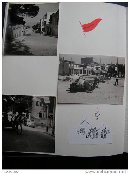 == Album Mallorca 1965 , mit Lufhansa , Fiscalmarke Einreise, ca. 25 Seiten mit über 100 Fotos