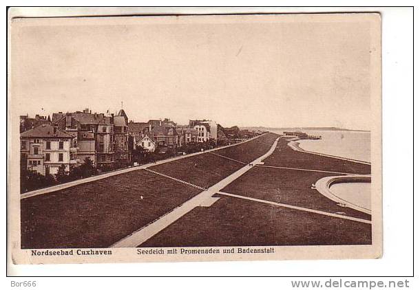 GOOD OLD GERMANY POSTCARD - CUXHAVEN - Promenade - Cuxhaven