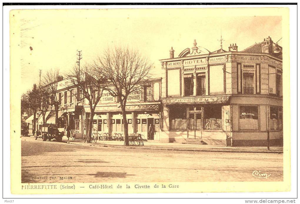 PIERREFITE - Café Hotel De La Civette De La Gare - Pierrefitte Sur Seine