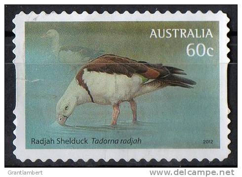 Australia 2012 Waterbirds 60c Shelduck Self-adhesive Used - Small Crease Lhs - Oblitérés