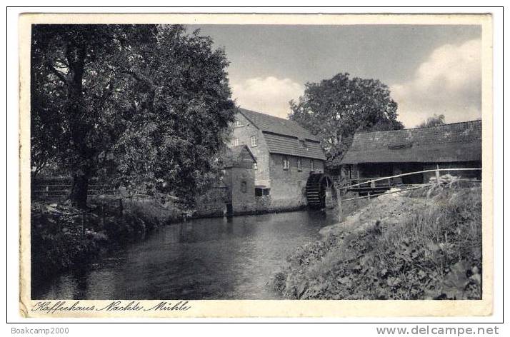 AK Haste ü Osnabrück Kaffeehaus Nackte Mühle FP 1941 Gel    MÜHLE WASSERMÜHLE - Sonstige & Ohne Zuordnung