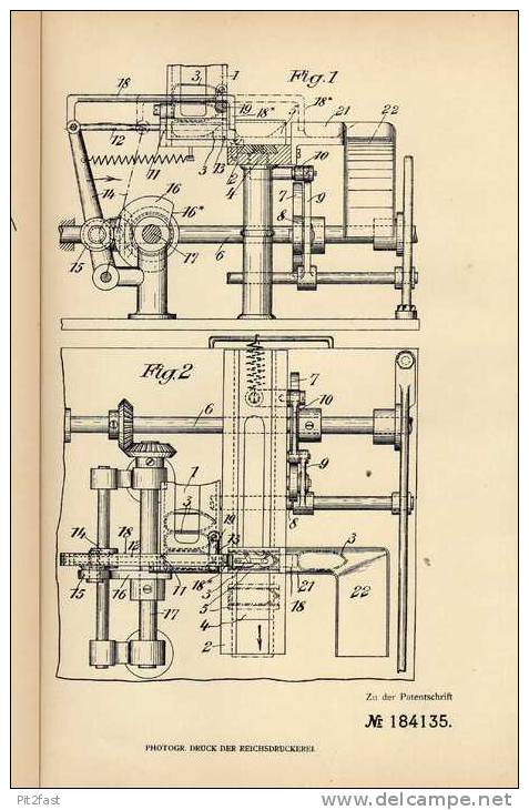 Original Patentschrift - Stickerei Feldmühle In Rorschach , Schweiz , 1906 , Stickmaschine !!! - Tools