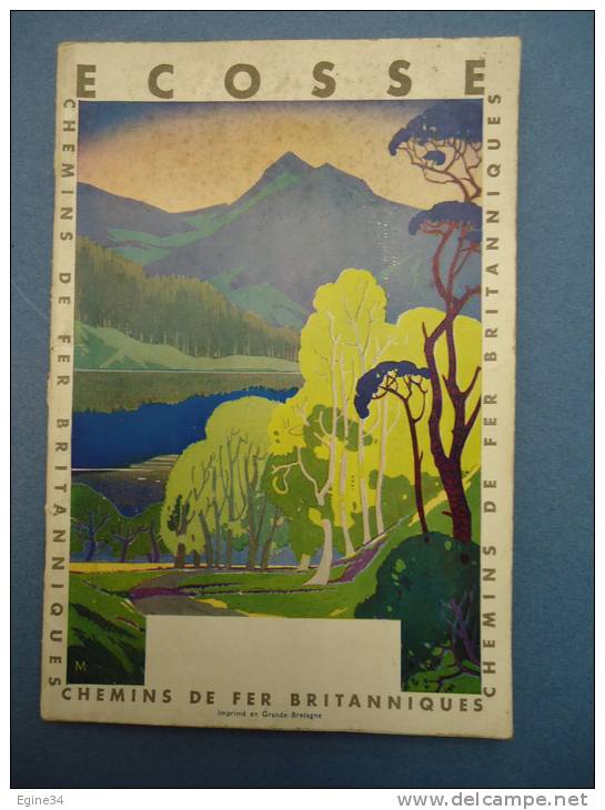 GREAT BRITAIN  - SCOTLAND -  ECOSSE  - Chemins De Fer Britanniques - 1937 - - Chemin De Fer & Tramway