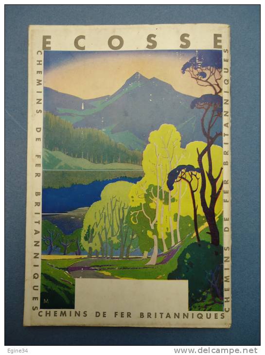 GREAT BRITAIN  - SCOTLAND -  ECOSSE  - Chemins De Fer Britanniques - 1937 - - Chemin De Fer & Tramway