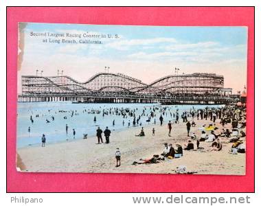 Amusement Ride Second Largest Racing Coaster IN US >  California > Long Beach Ca 1910  - ---  Ref  537 - Long Beach