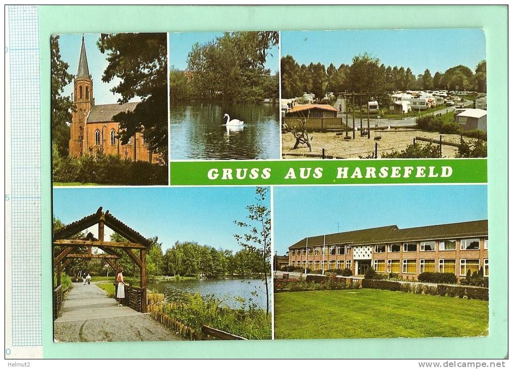 MME309 Gruss Aus HARSEFELD - Multivues - Allemagne Basse-Saxe Arrdt Stade -  (Voir Détails 2scan) RARE Circulé 2007 - Stade