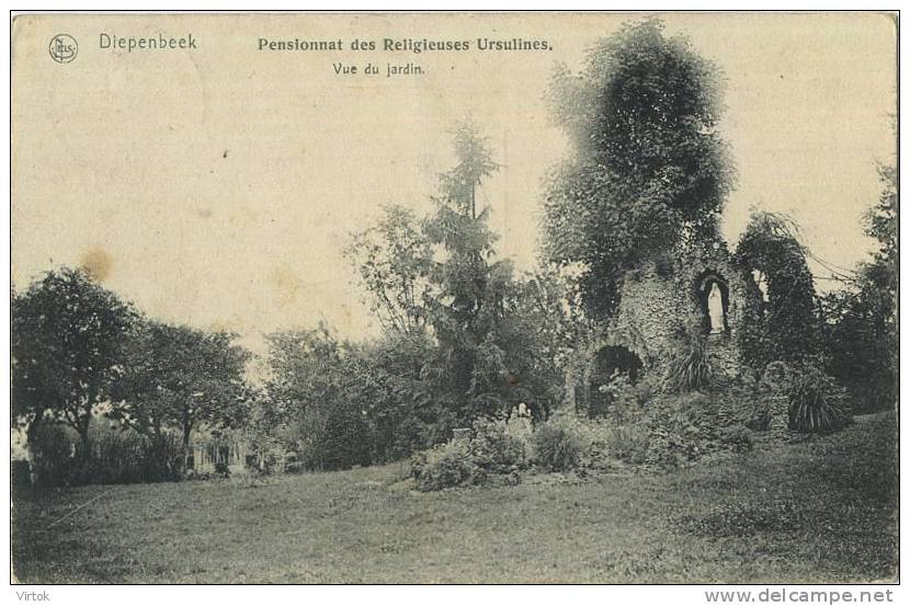 Diepenbeek : Pensionnat Des Religieuses Ursulines    ( Grot )  Geschreven 1907 Met Zegel - Diepenbeek