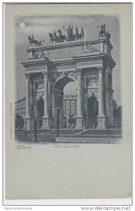MILANO / MILAN - Arco Della Pace. Carte à La Lune - G. Modiano E C. Milano N° 267 - Milano (Milan)