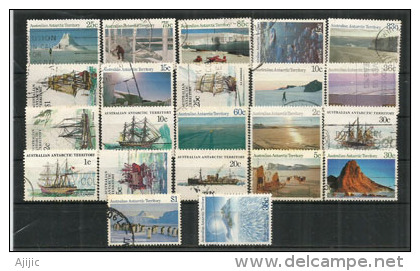 Voiliers Et Bateaux Desservant Les Bases Antarctiques Australiennes. 22 T-p Oblitérés. - Used Stamps