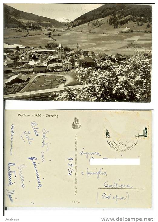 Vipiteno / Sterzing (Bolzano - Bozen): Cartolina Fp Viaggiata 1952 (2) - Vipiteno