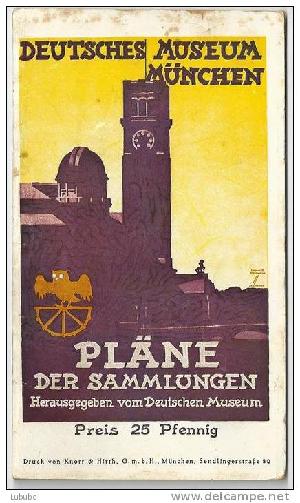 Deutsches Museum München - Pläne Der Sammlungen             Ca. 1930 - Museums & Exhibitions