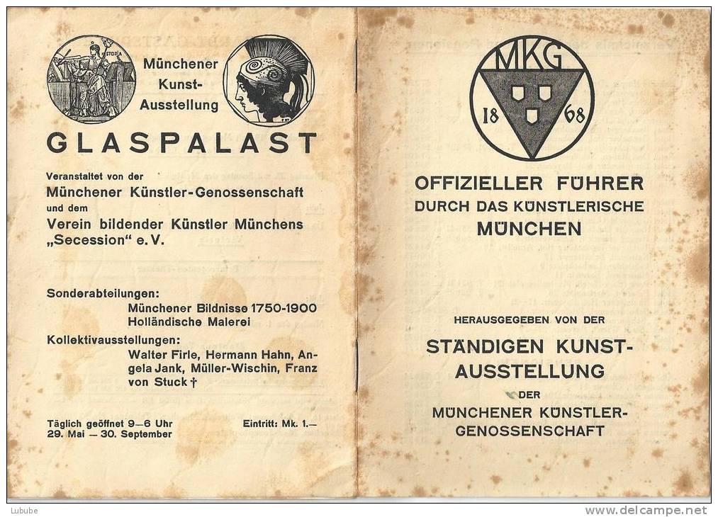 Offizieller Führer Durch Das Künstlerische München - Ständige Kunstausstellung             1929 - Museums & Exhibitions