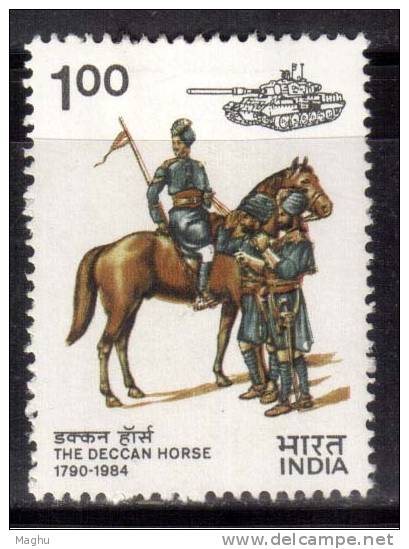 India MH 1984, Regimental Guidon To The Deccan Horse., Tank, Militaria - Ungebraucht