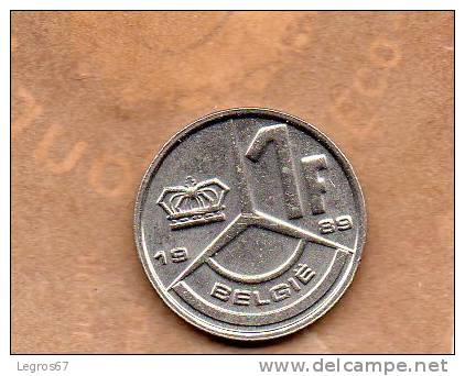 PIECE DE 1 FRANC BELGIQUE 1989 - 1 Franc