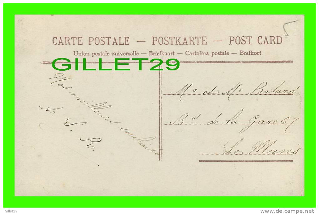 LA POSTE - ADMINISTRATION DES POSTES ET TÉLÉGRAPHES - 365 JOURS DE BONHEUR - ENFANT - CIRCULÉE EN 1910 - AÉRO - - Poste & Facteurs