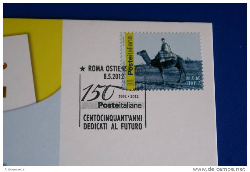ITALY 2012 - 9 OFFICIAL POSTCARDS 150TH ITALIAN POSTAL SERVICE