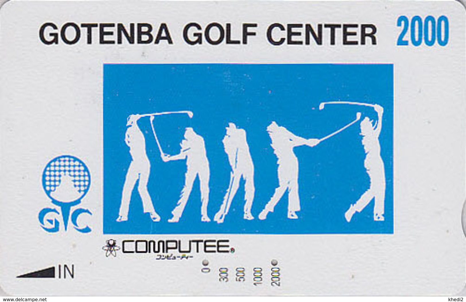 Carte Prépayée Japon - Sport - GOLF / Gotenba Center - Computee - Japan Sports Prepaid Member's Card - 316 - Sport