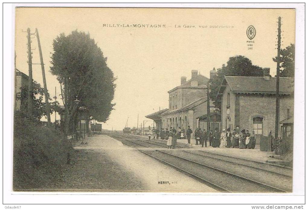 RILLY LA MONTAGNE (MARNE) - CPA - LA GARE - Rilly-la-Montagne