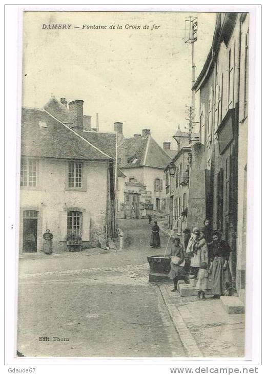 DAMERY (MARNE) - CPA - FONTAINE DE LA CROIX DE FER - Autres & Non Classés