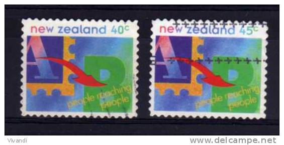 New Zealand - 1994/95 - "People Reaching People" (Perf 11) - Used - Gebraucht