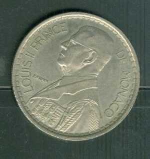 20 Francs Monaco Louis II 1947  - Pieaj06 - 1922-1949 Louis II