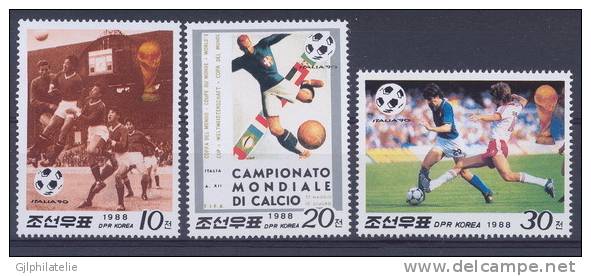 COREE NORD 2787/89 - 2790 Italia 90 - Football - 1990 – Italien