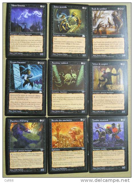 lot 105 cartes de collection jeux trading cards fantasy Magic the Gathering dont 72 différentes Postage inclus / Europe