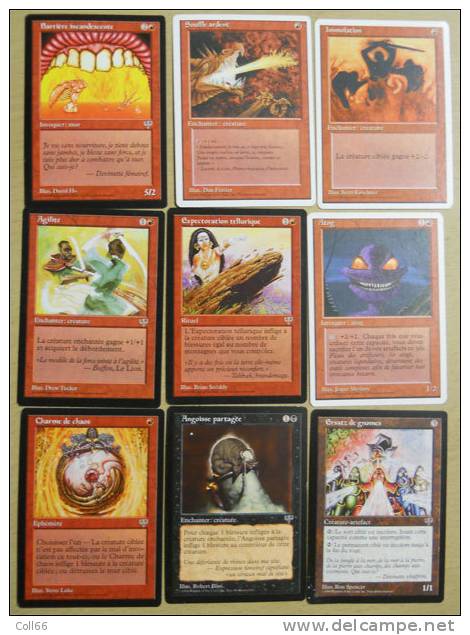 lot 105 cartes de collection jeux trading cards fantasy Magic the Gathering dont 72 différentes Postage inclus / Europe