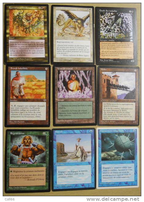 lot 105 cartes de collection jeux trading cards fantasy Magic the Gathering dont 72 différentes Postage inclus / Europe