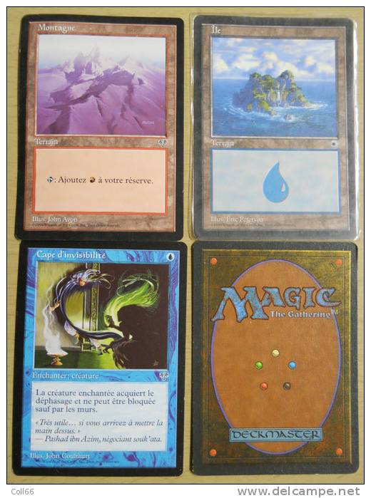 lot 105 cartes de collection jeux trading cards fantasy Magic the Gathering dont 72 différentes Postage inclus / Europe