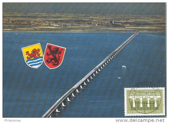 D07070 CARTE MAXIMUM CARD 1984 NETHERLANDS - BRIDGE ZEELAND ZIERIKZEE CP ORIGINAL - Bridges