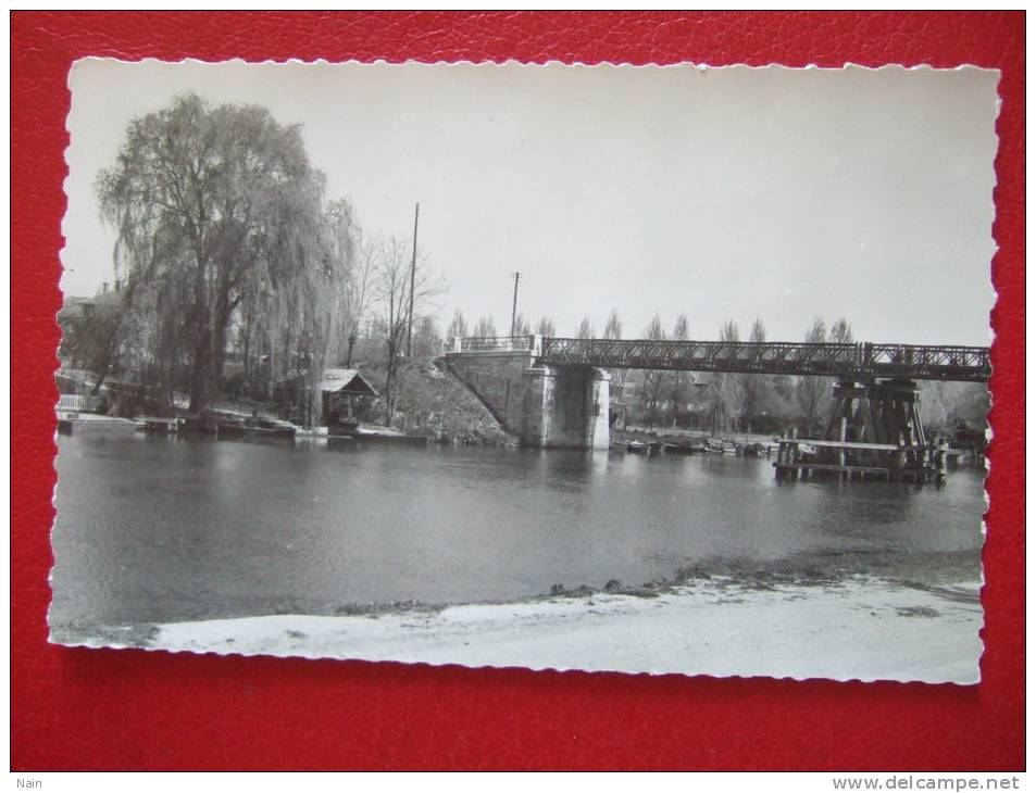 60 - RETHONDES - RIVE GAUCHE - CONSTRUCTION DU PONT, PILIER ....RARE ... - Rethondes