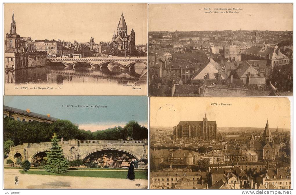 12 / 5 / 234  - METZ 10 CP DIVERSES EN LOT - Metz Campagne