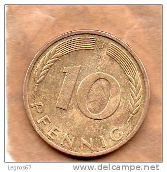 PIECE DE 10 PFENNIG RFA 1986 J - 10 Pfennig