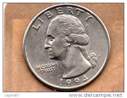 PIECE DE 1 QUARTER $ ETATS UNIS 1994 P - 1932-1998: Washington