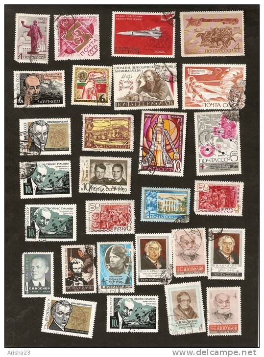 No.26-4-5-6. Russia, Lot - Set Of  28 - 1969 - Used Stamps