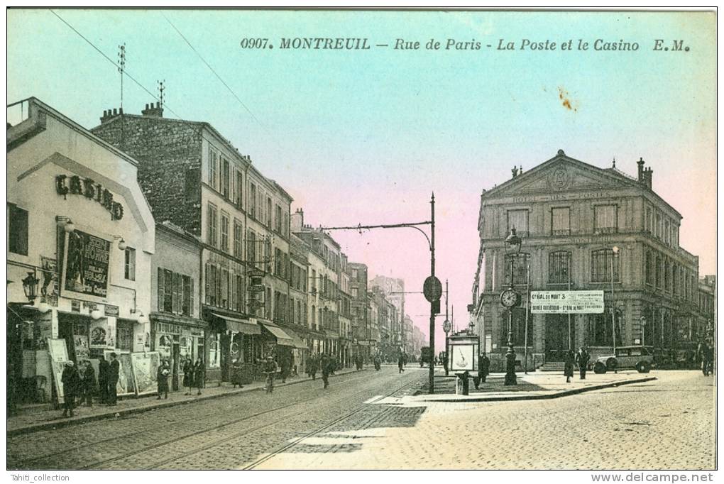 MONTREUIL - Rue De Paris - La Poste Et Le Casino - Montreuil