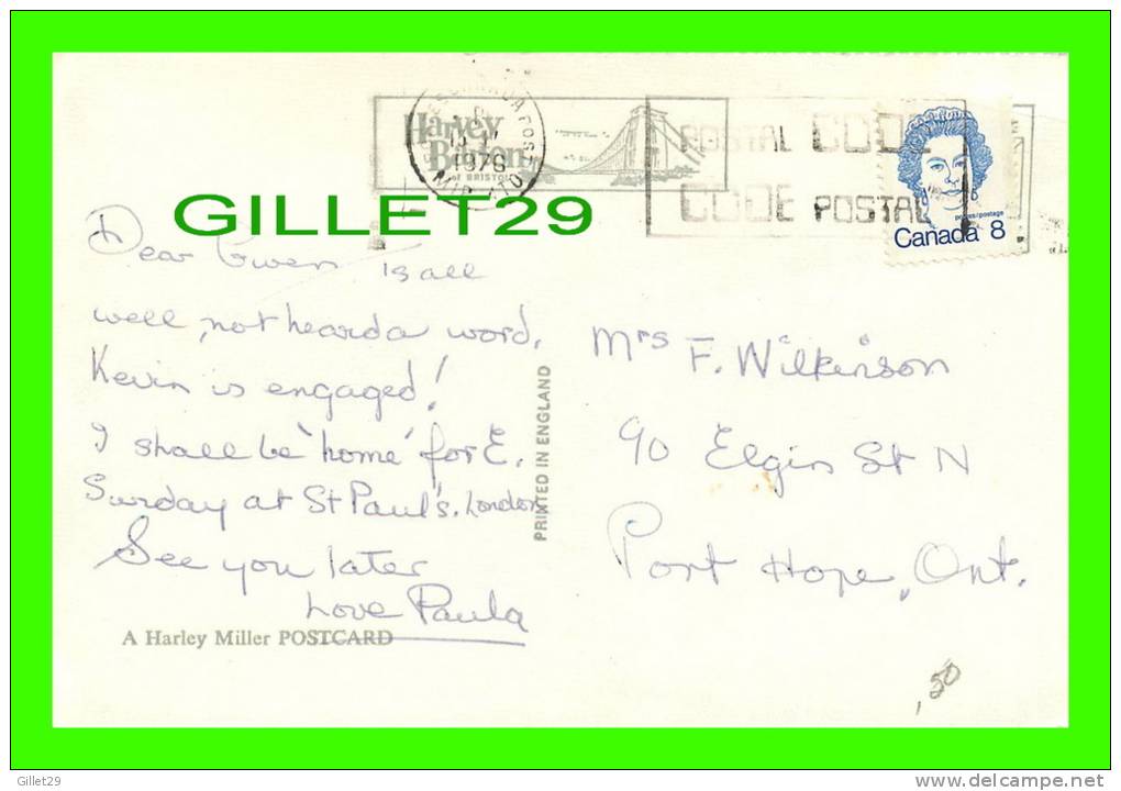 PAYS DE GALLE, UK - TAN-Y-BWLCH STATION - FESTINIOG RAILWAY - A HARLEY MILLER POSTCARD - TRAVEL IN 1976 - - Merionethshire