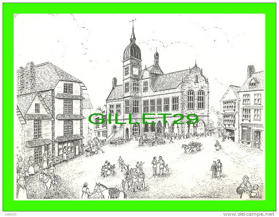 PLYMOUTH, UK - TOWN CENTRE CIRCA 1638 - E.W. PORTER - 1980 RESTORATION - - Plymouth