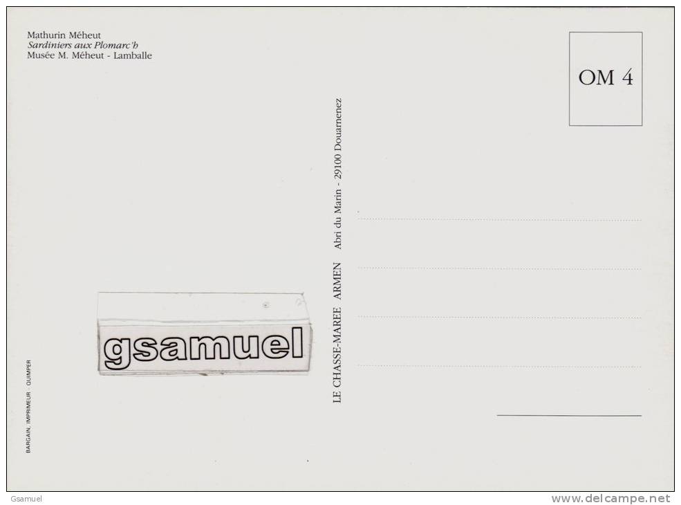 Illustrateur - Mathurin Méheut. - Sardiniers Aux Plomarc'h - D-29. - (voir Scan Recto-verso). - Meheut