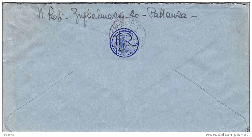 PALLANZA  /  MARCHIROLO - Cover _Lettera  R.S.I. 24.11.1943 - Imperiale Con Fasci Cent. 30 + 20 - Poststempel