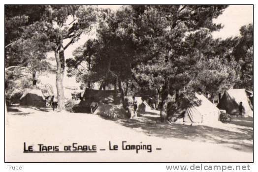 LES LECQUES CARTE PHOTO LE TAPIS DE SABLE LE CAMPING - Les Lecques