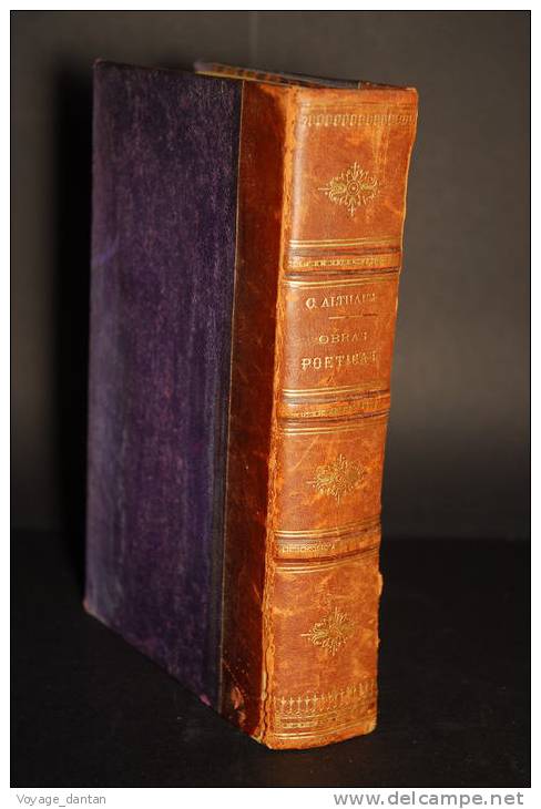 Livre Ancien, Poesie, Litterature Hispannique,1872 Clemente Althaus , OBRAS POETICAS , Lima Perou 1872 , - Storia E Arte