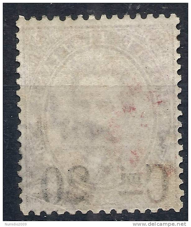 1890-91 REGNO UMBERTO I SOPRASTAMPATO 20 SU 30 CENT MH * - RR10625 - Nuevos