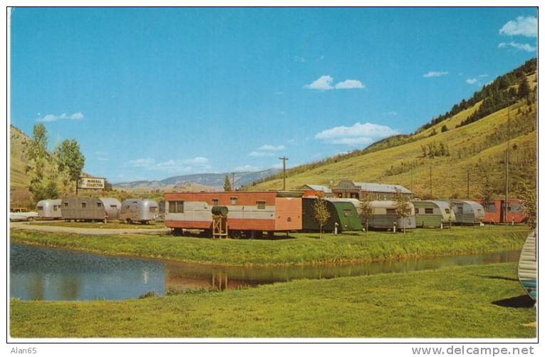 Jackson Hole WY Wyoming, National Trailer Park &amp; Sales, Camping, C1950s Vintage Postcard - Other & Unclassified