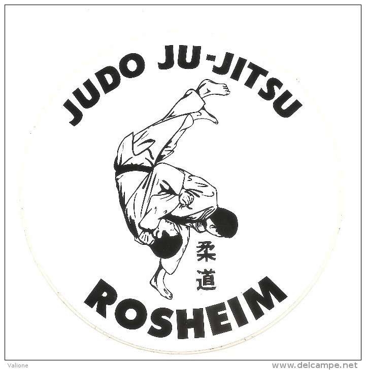 Autocollant Rond JUDO Club De Rosheim - Martial Arts