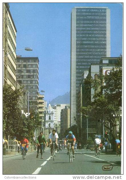 Lote PEP221, Colombia, Postal, Postcard, Bogota, Carrera Septima - Colombia