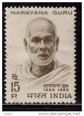 India MNH 1967, Narayana Guru, Philosopher., - Neufs