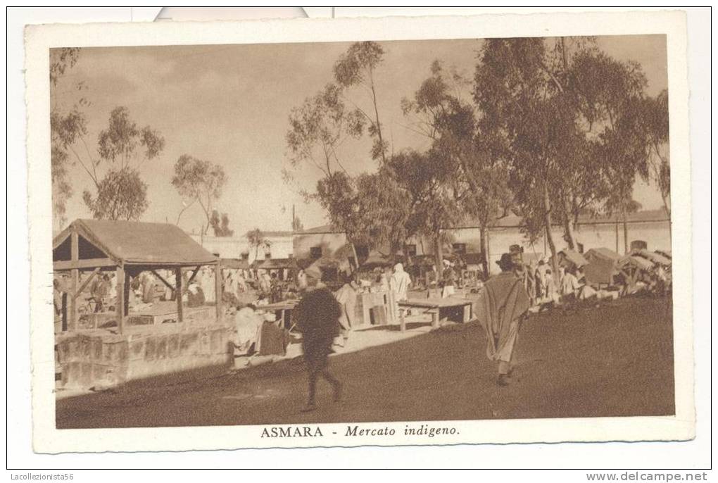 1464-ASMARA(ERITREA)-MERCATO INDIGENO-1936-EX COLONIE ITALIANE-FP - Eritrea