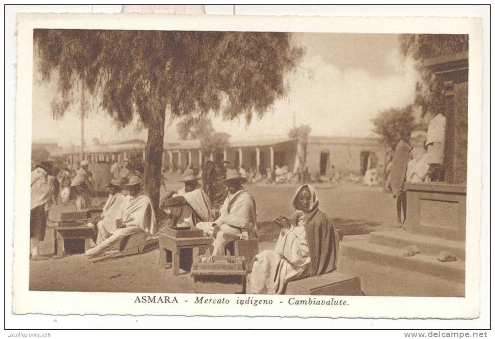 1467-ASMARA(ERITREA)-MERCATO INDIGENO-CAMBIAVALUTE-1936-EX COLONIE ITALIANE-FP - Eritrea